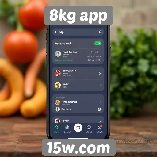 Interface intuitiva do 8kg app melhora a experiência do usuário
